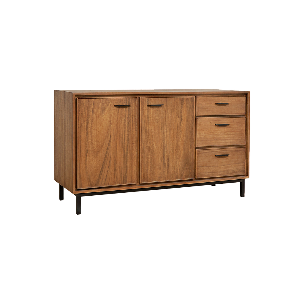DANN - Sideboard L133 - Amber and Matt black