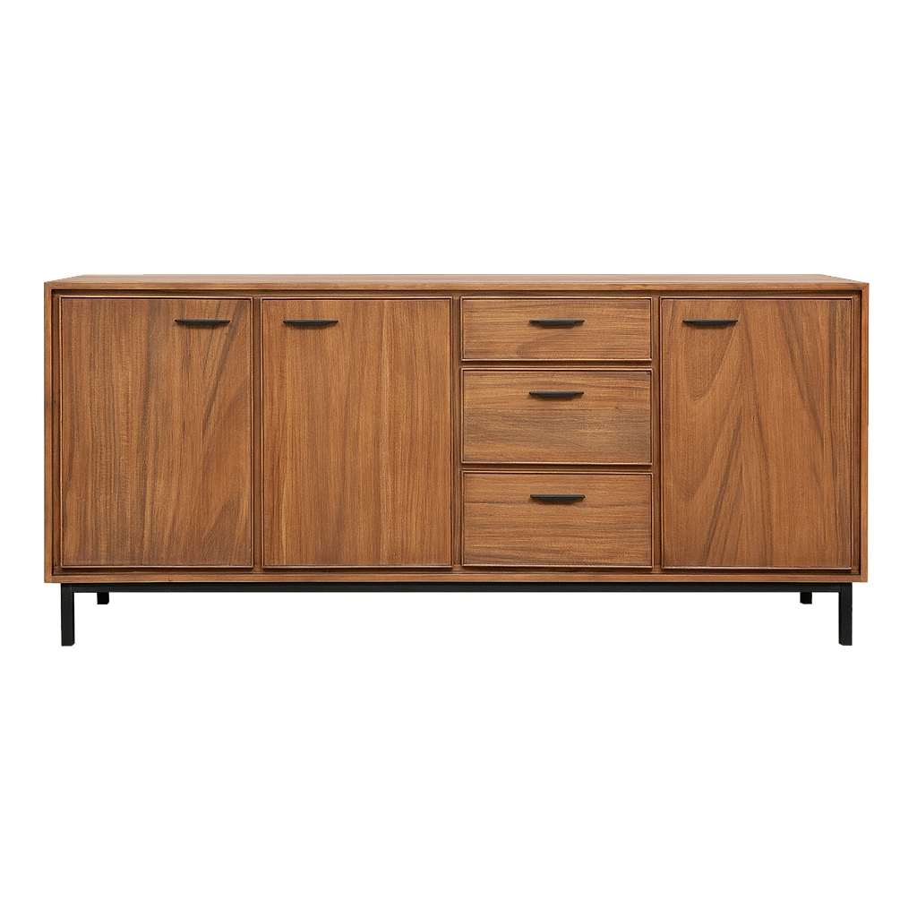 DANN - Sideboard L176 - Amber and Matt black