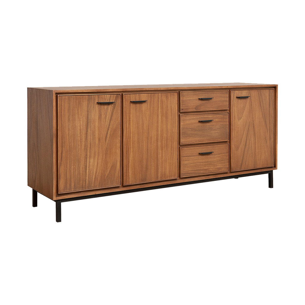 DANN - Sideboard L176 - Amber and Matt black