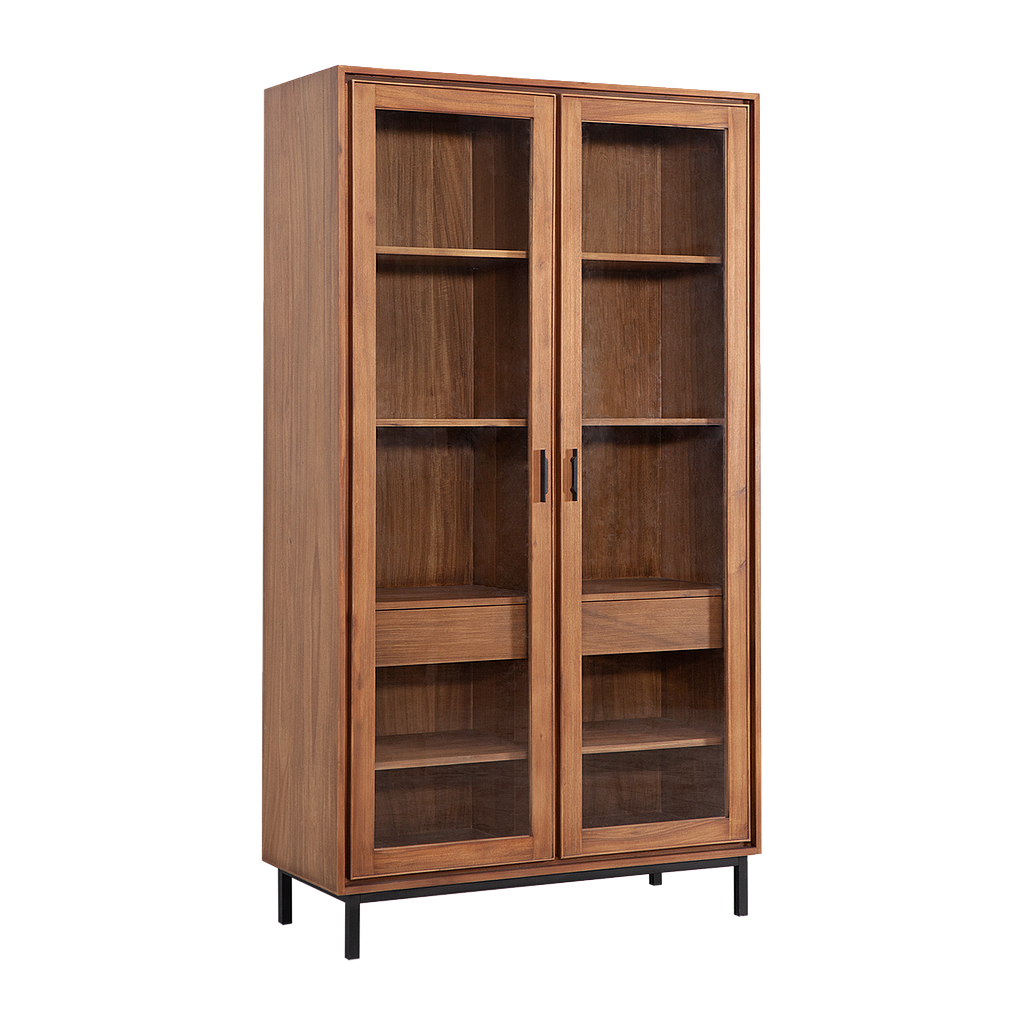 DANN - Display cabinet L105 - Amber and Matt black