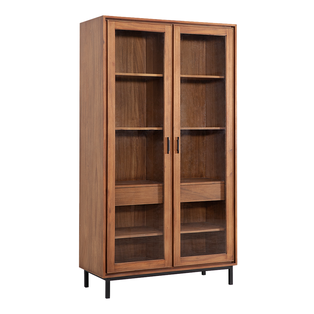 DANN - Display cabinet L105 - Amber and Matt black