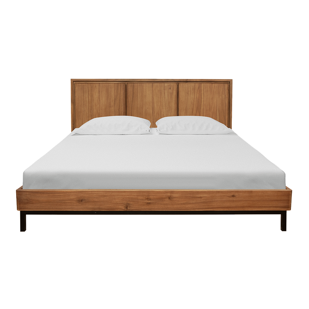 DANN - King size bed 180x200 - Amber and Matt black