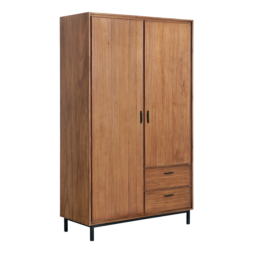 DANN - Wardrobe L120 x H200 - Amber and Matt black