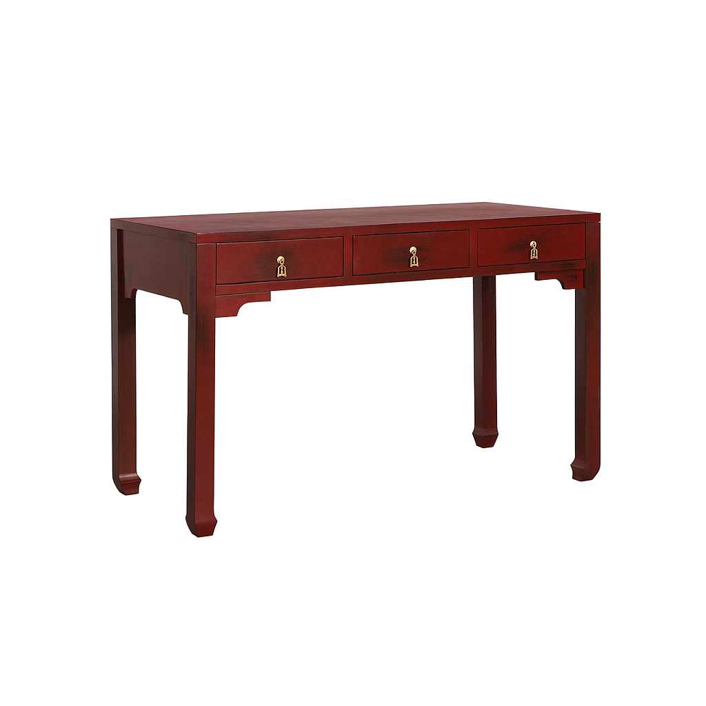 XIAN - Desk L120 x W55 - Patina chinese red
