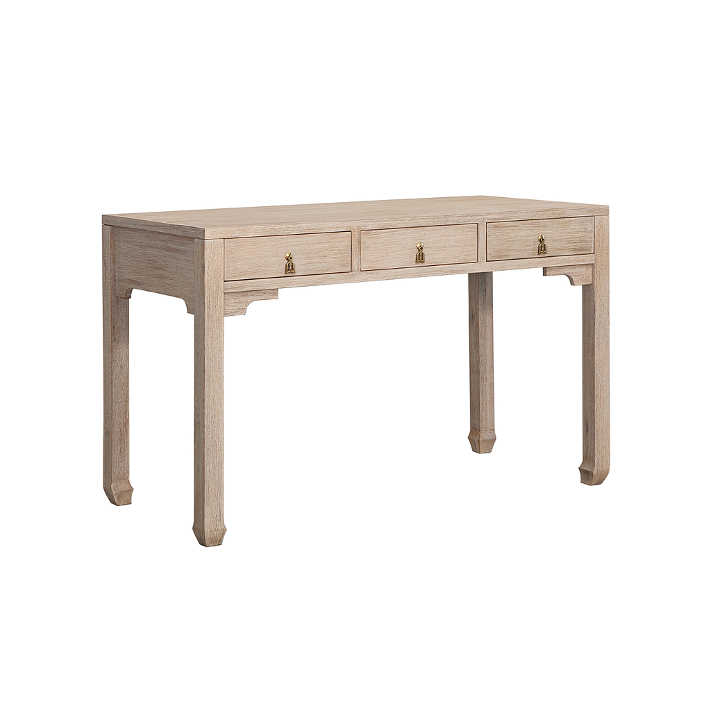 XIAN - Desk L120 x W55 - Whitened acacia