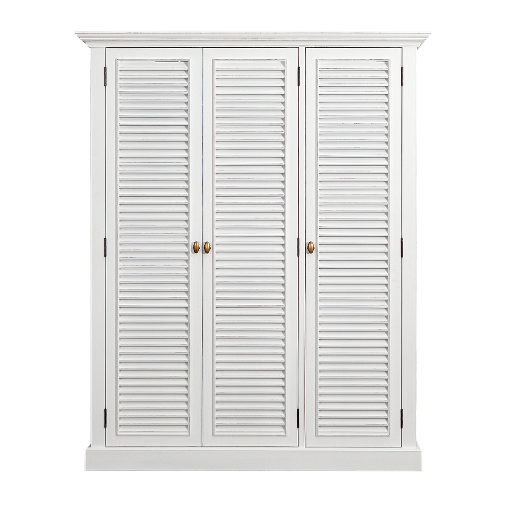 MERRYL - Shoe cabinet L145 x H180 - Brocante white