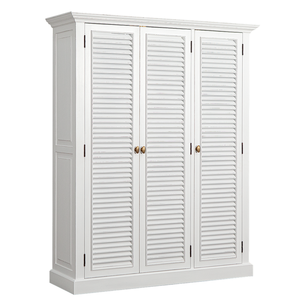 MERRYL - Shoe cabinet L145 x H180 - Brocante white