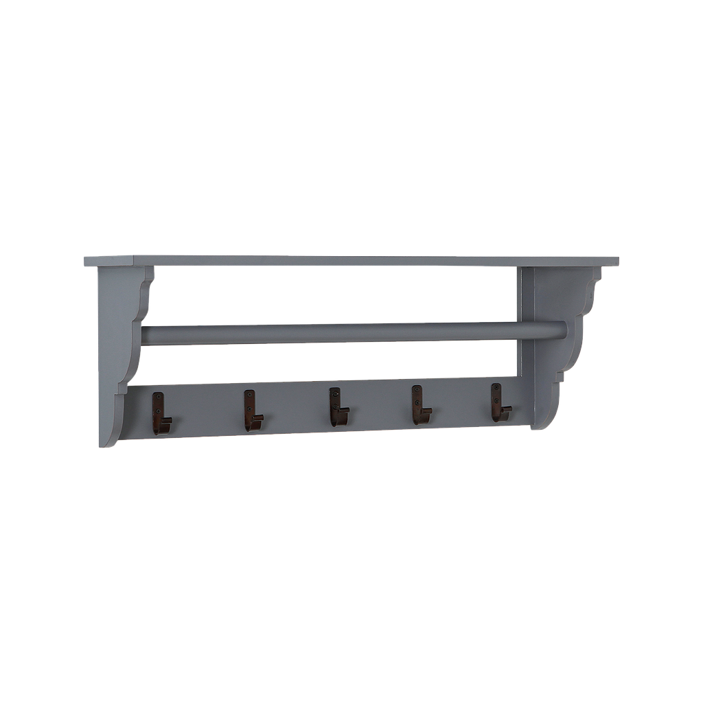 EMELINE - Coat rack L80 - Brocante pearl grey