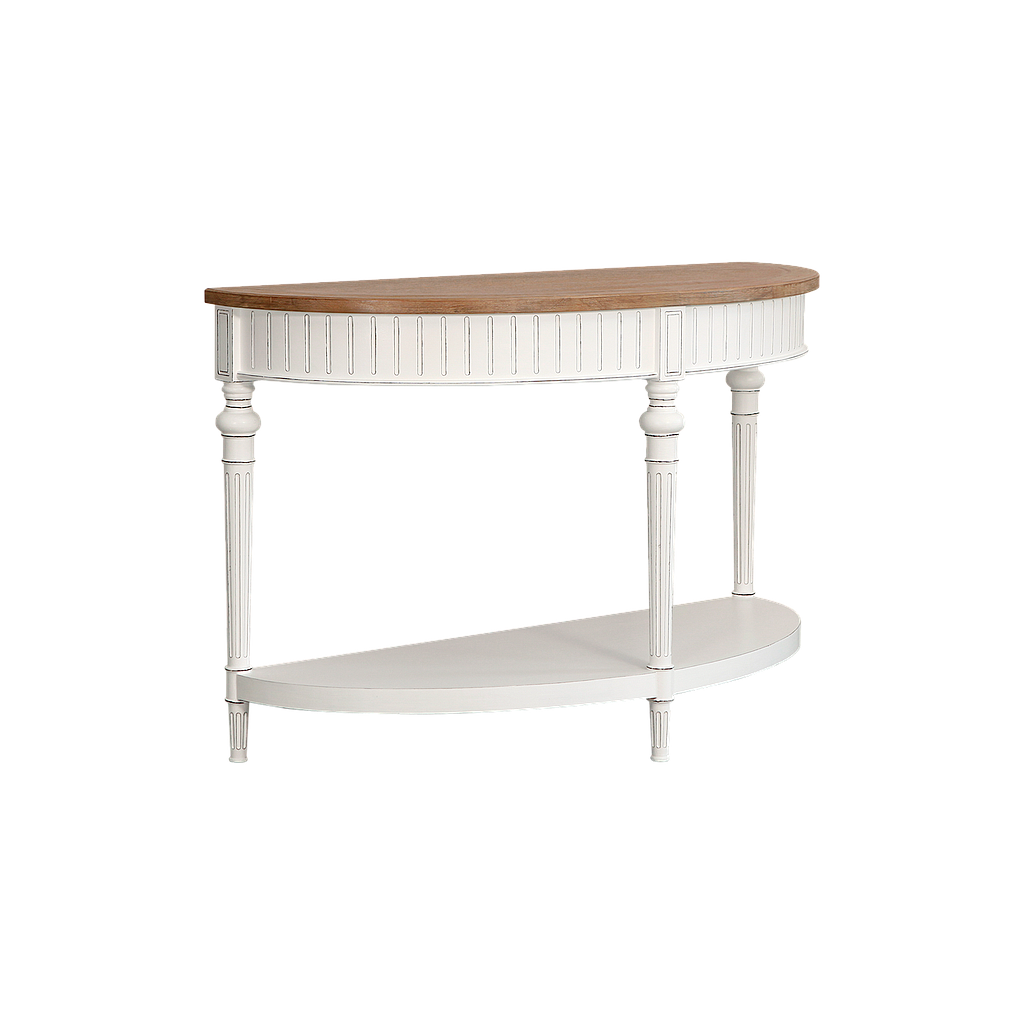 VAKO - Console table L120 - Brocante white and Toffee