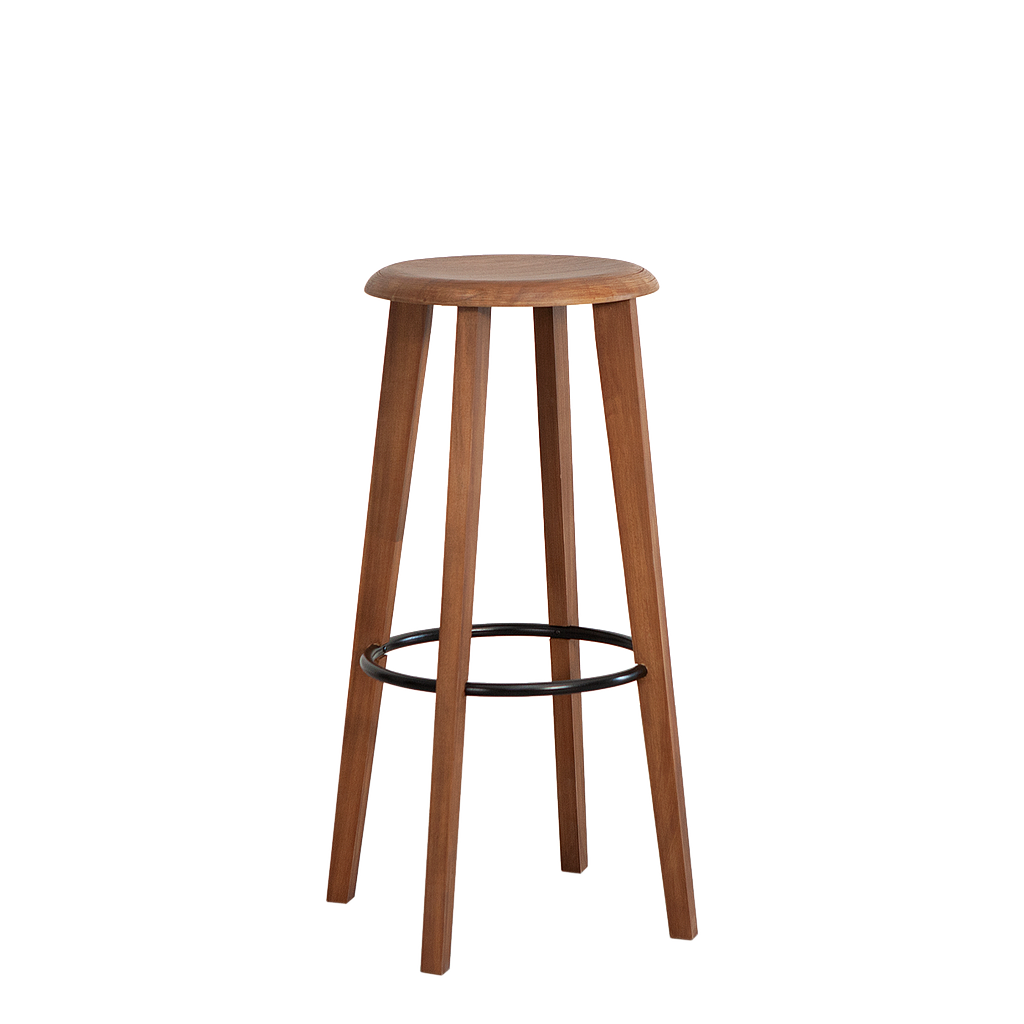 ALEV - Bar stool H75 - Amber and Matt black