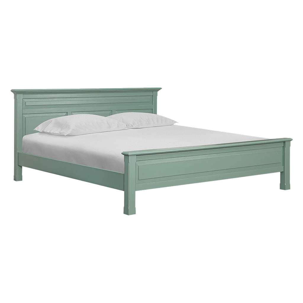LENS - King size bed (Mattress 180x200) - Brocante mint