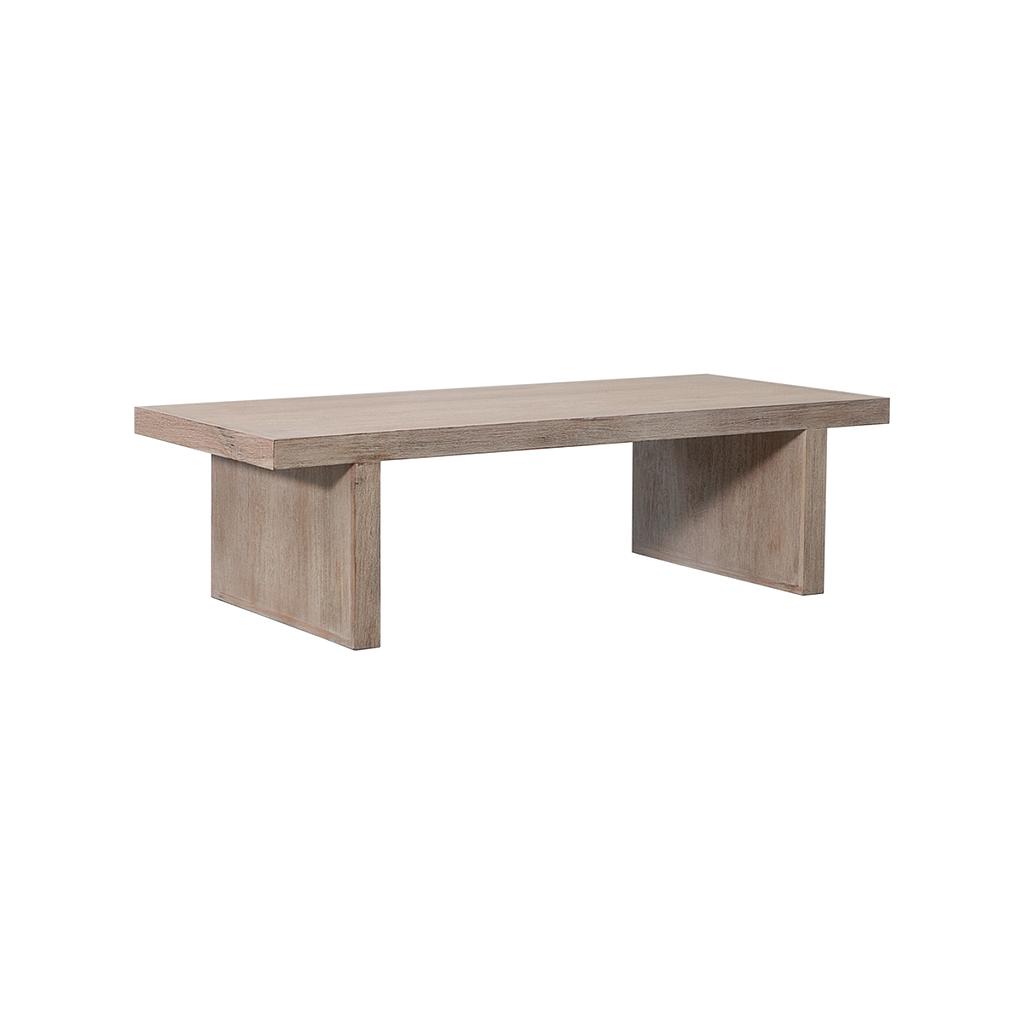 SETO - Coffee table L130 x W55 - Whitened acacia