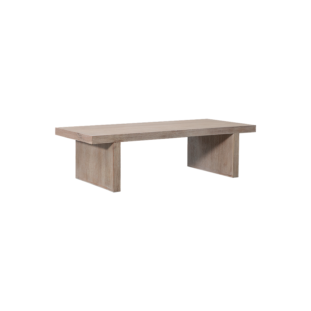 SETO - Coffee table L130 x W55 - Whitened acacia