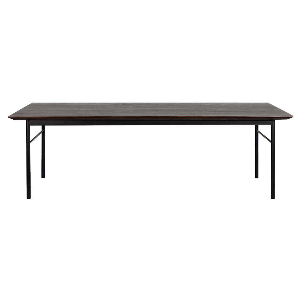 MATTEO - Dining table L240 x W100 - Mokka and Matt black