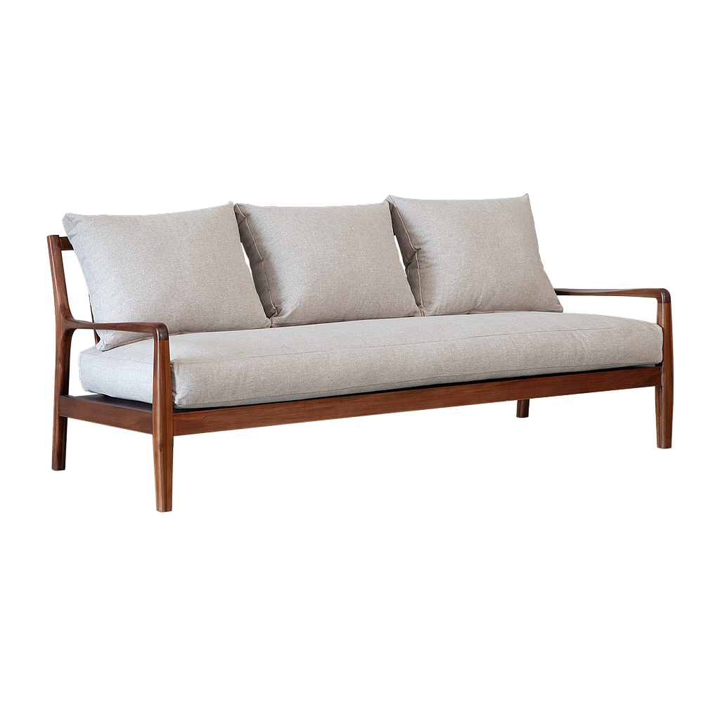 VOLTUMNA - Sofa L180 - Washed antic and Light grey cushions
