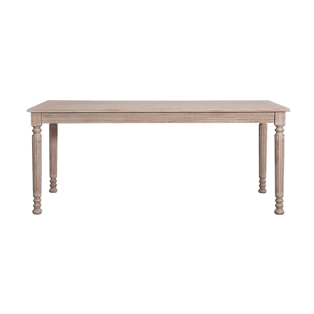 ORLEANS - Dining table L180 x W90 - Whitened acacia