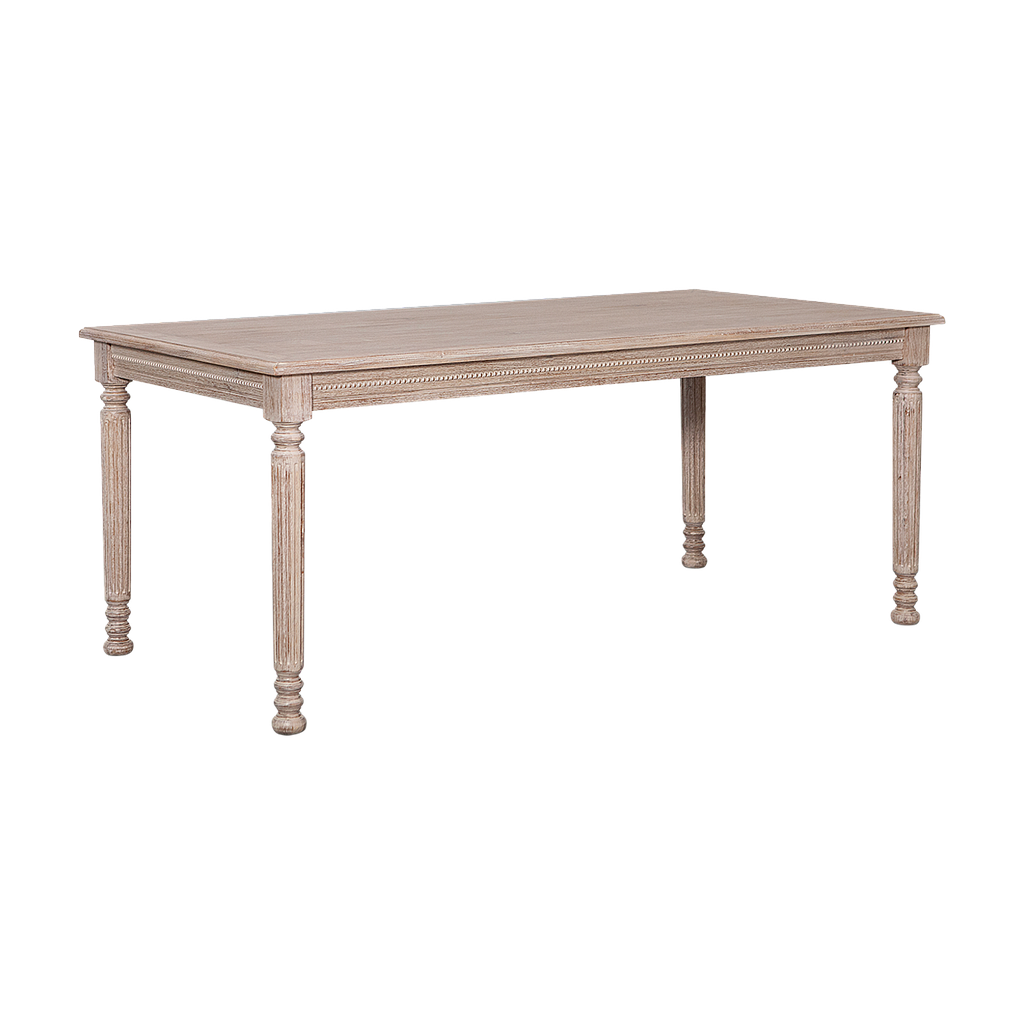 ORLEANS - Dining table L180 x W90 - Whitened acacia