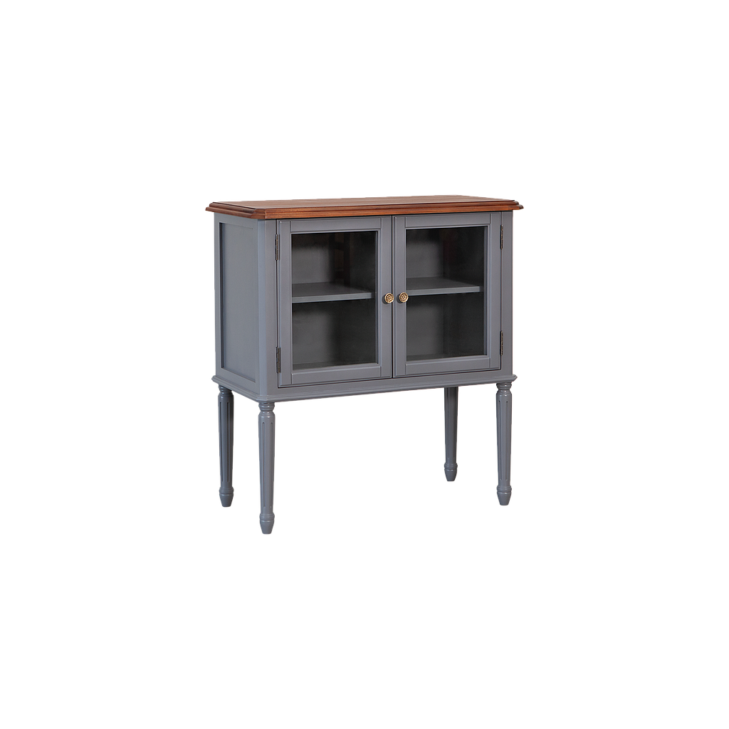 CHOISY - Sideboard L80 x H85 - Pearl grey and Washed antic