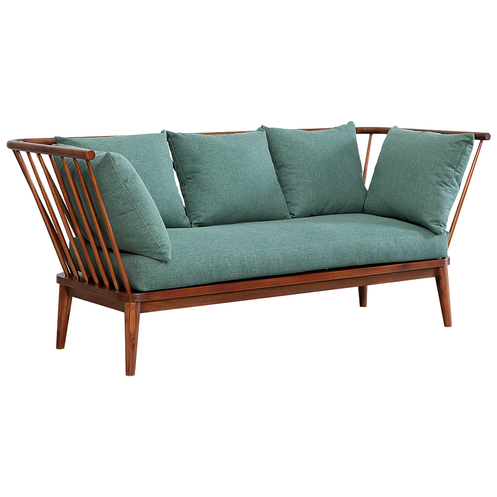 LOHJA - Sofa L190 - Washed antic and Green cover