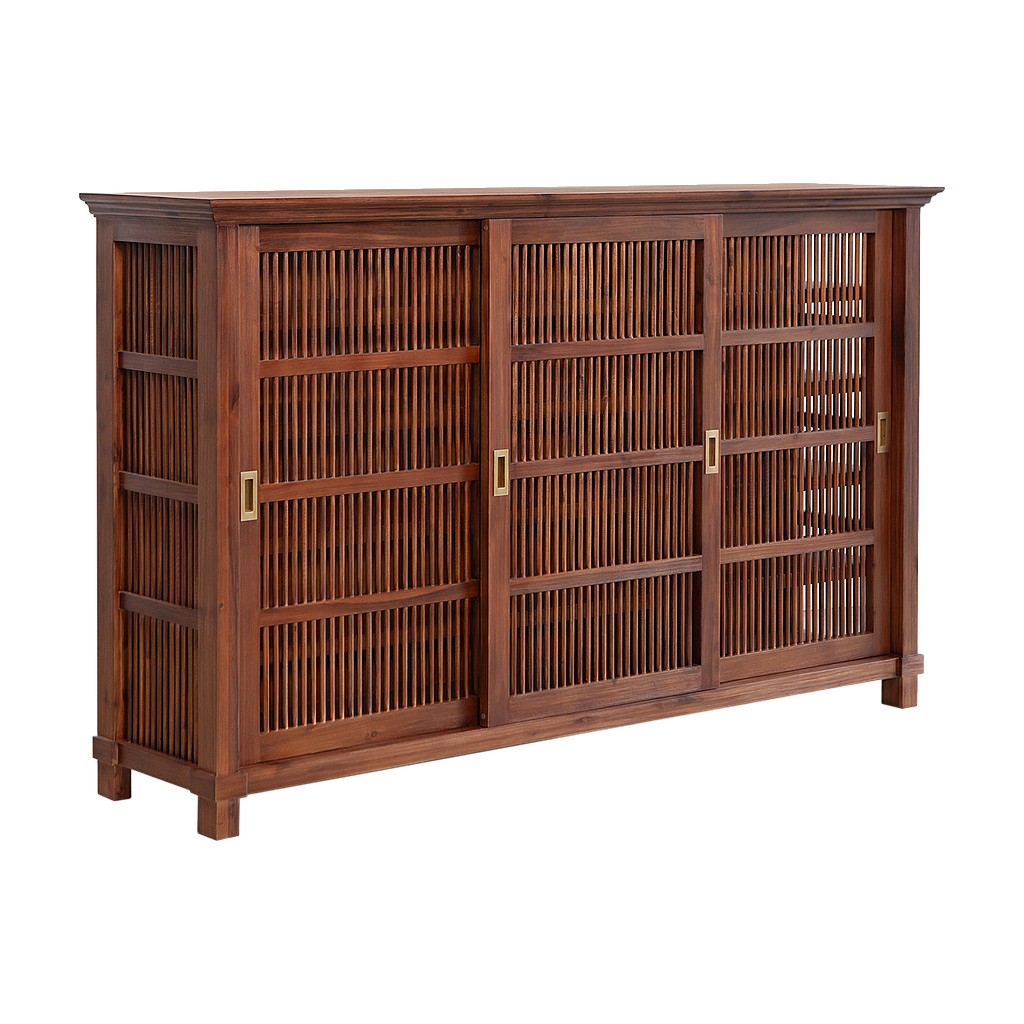 BRISTOL - Shoe cabinet L180 x H110 - Washed antic