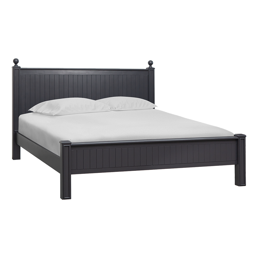 ALES - King size bed (Mattress 180x200) - Charcoal grey
