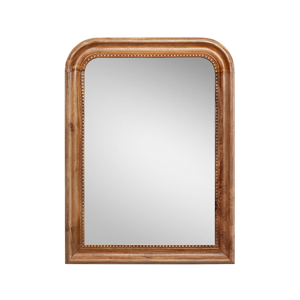 PARISIENNE - Retro mirror L60 x H80 - Natural acacia