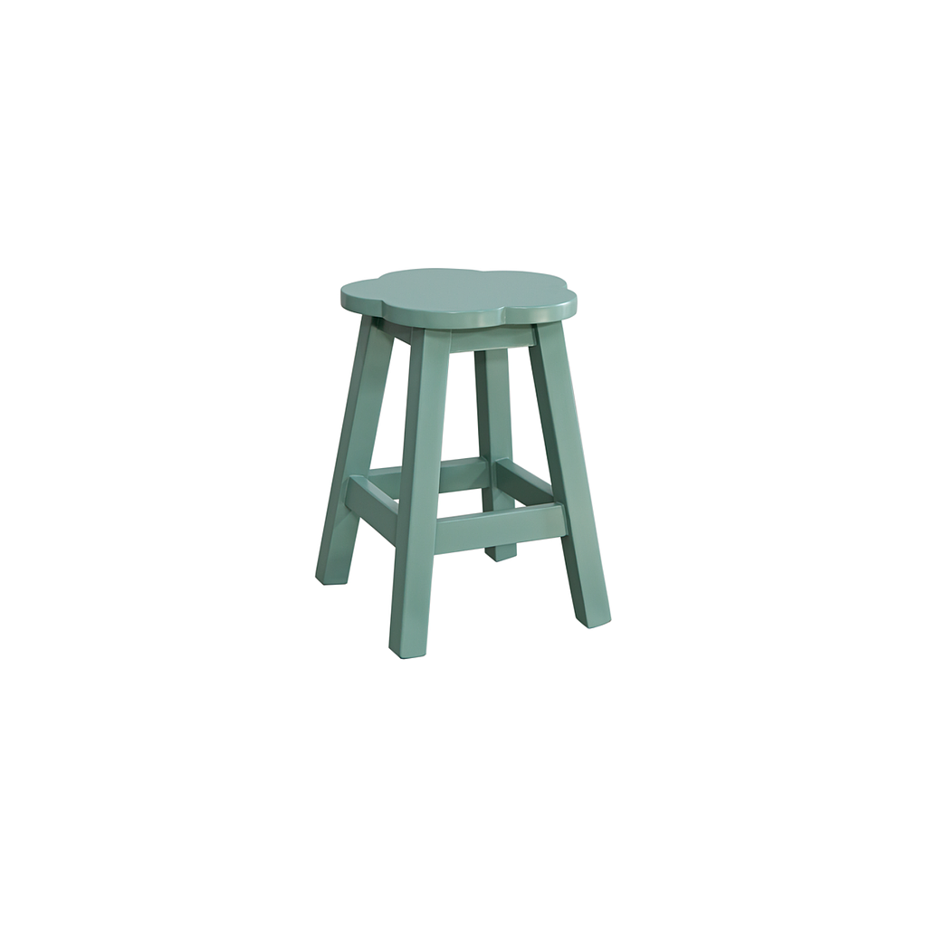 FLOWER - Kids Stool H43 - Mint