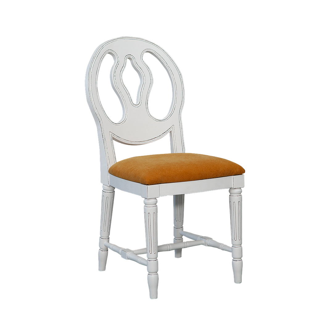 ASTI - Chair - Brocante white and Yellow cover