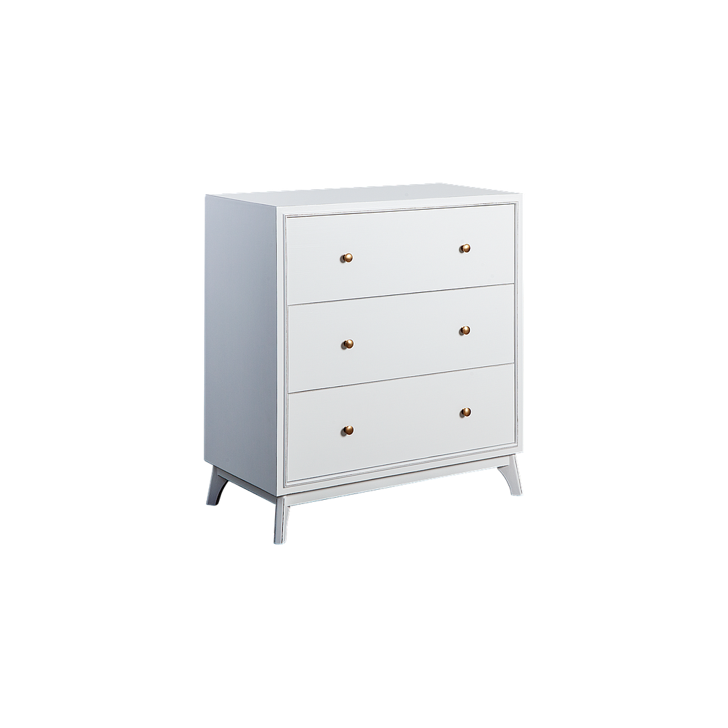 FELICITY- Chest of drawers L80 x H86 - Brocante white
