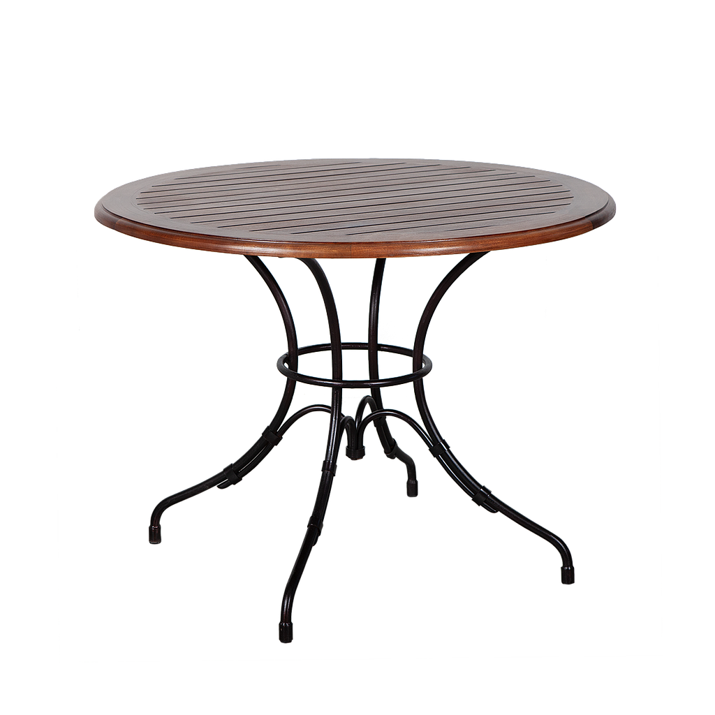 LUCY- Round table Diam.100 x H75 - Burnish and Washed anticl