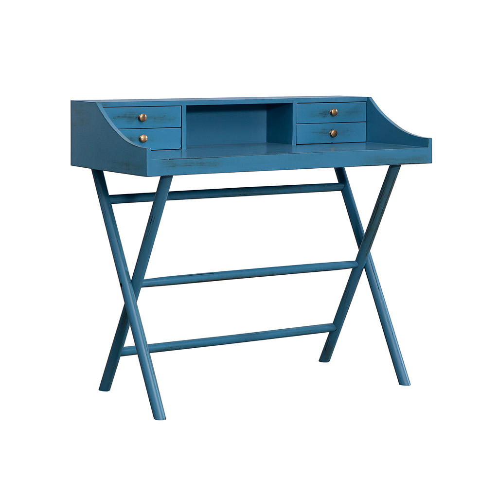 SAHARA - Desk L100 x W50 - Shabby stone blue