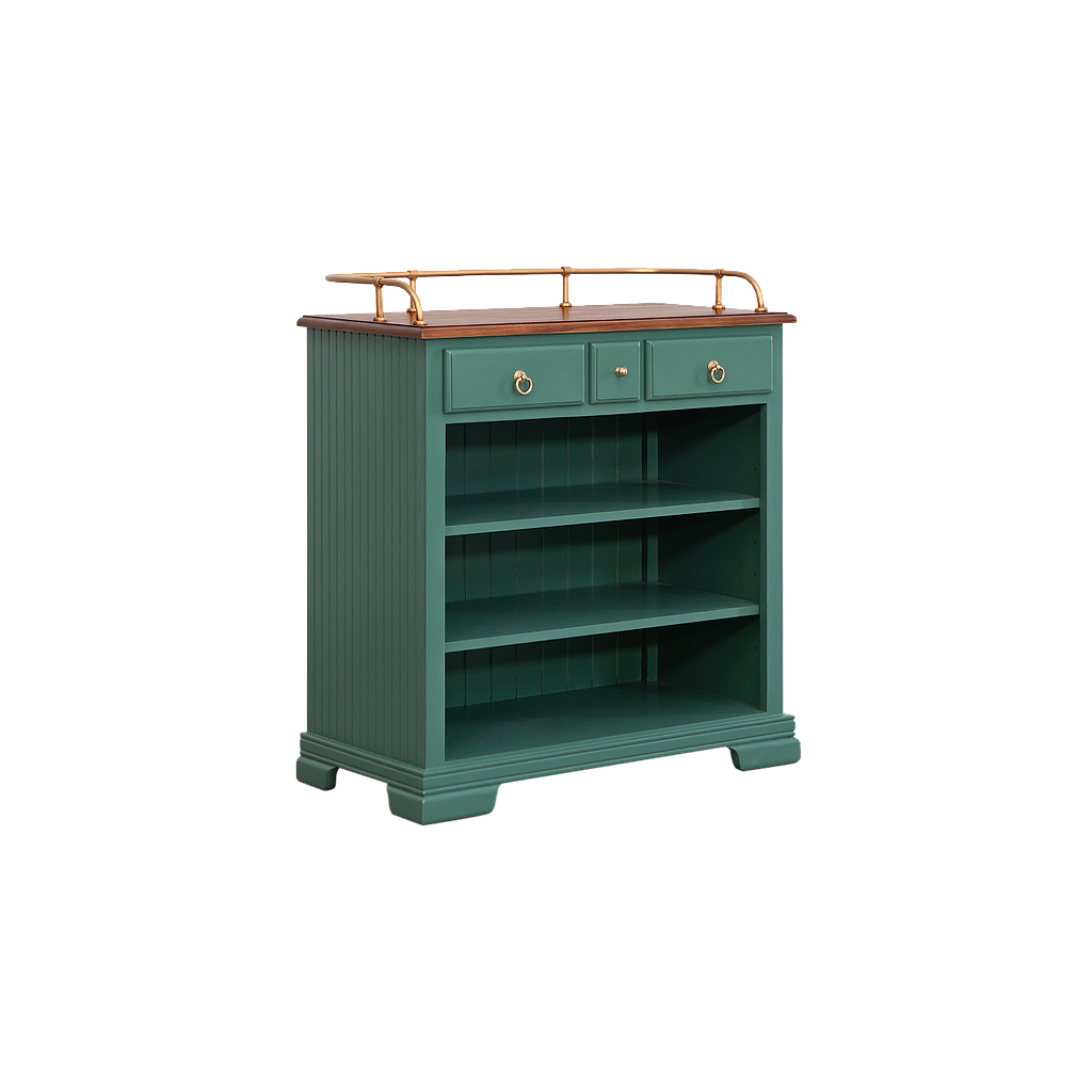 ISOLA - Kitchen unit L84 - Jungle green and Washed antic