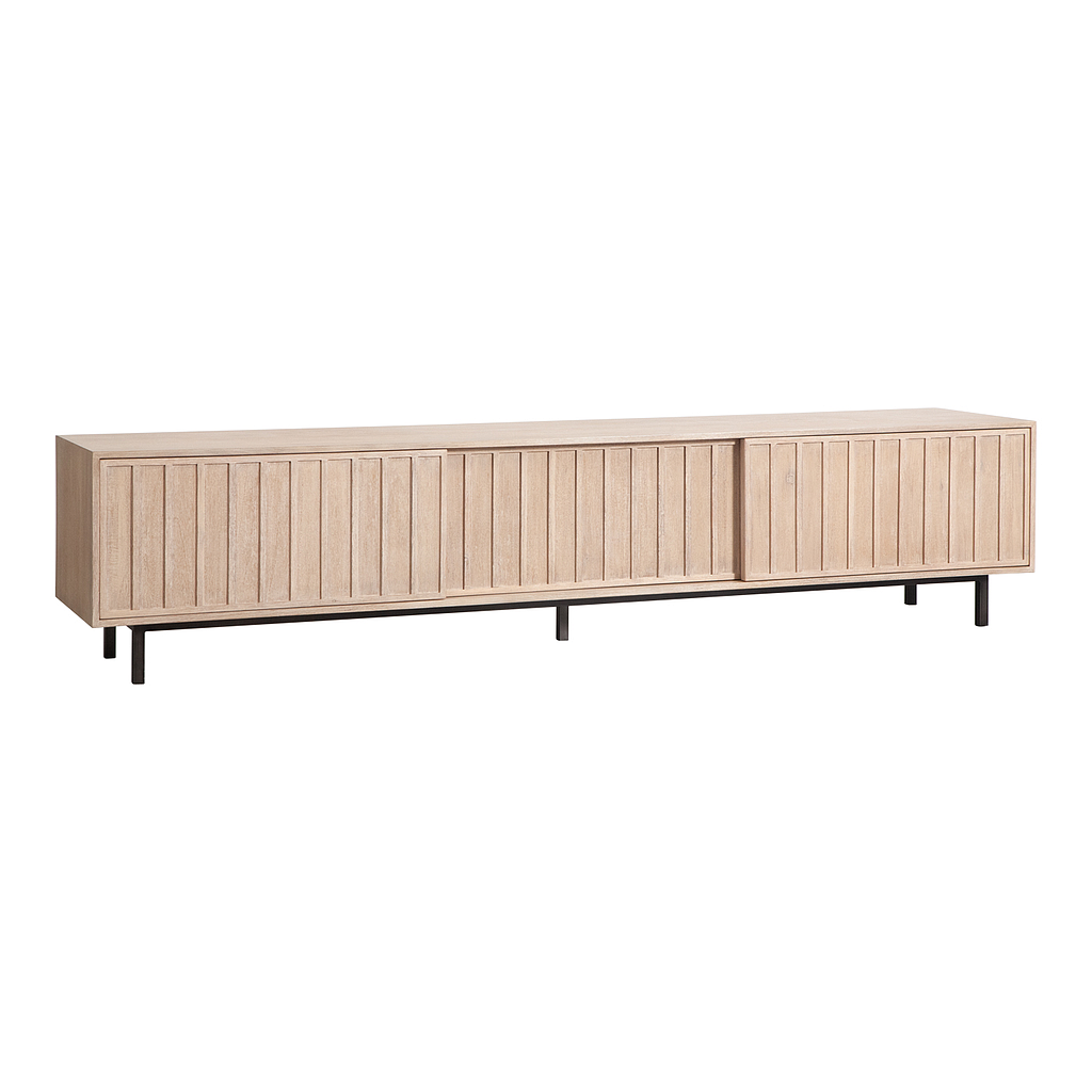 ANTON - TV stand L240 - Toffee and Vintage anthracite
