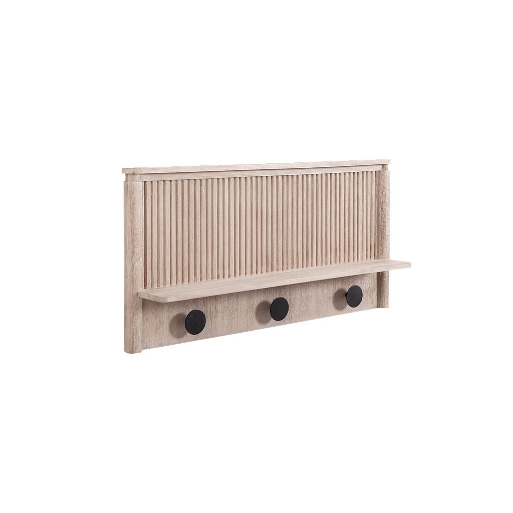 LEEDEN - Coat rack L100 - Whitened acacia