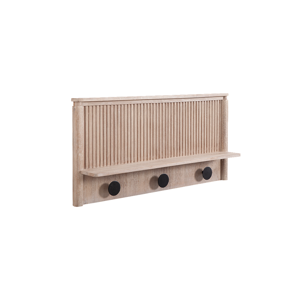 LEEDEN - Coat rack L100 - Whitened acacia