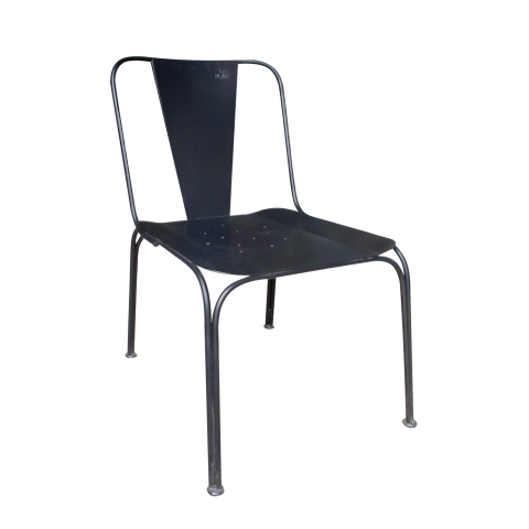 DEAUVILLE - Outdoor chair H76 - Matt black