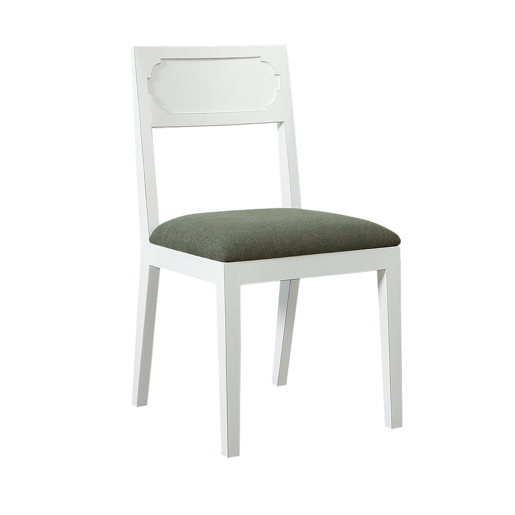 MARIGNY - Chair - Brocante white and Moss green cover