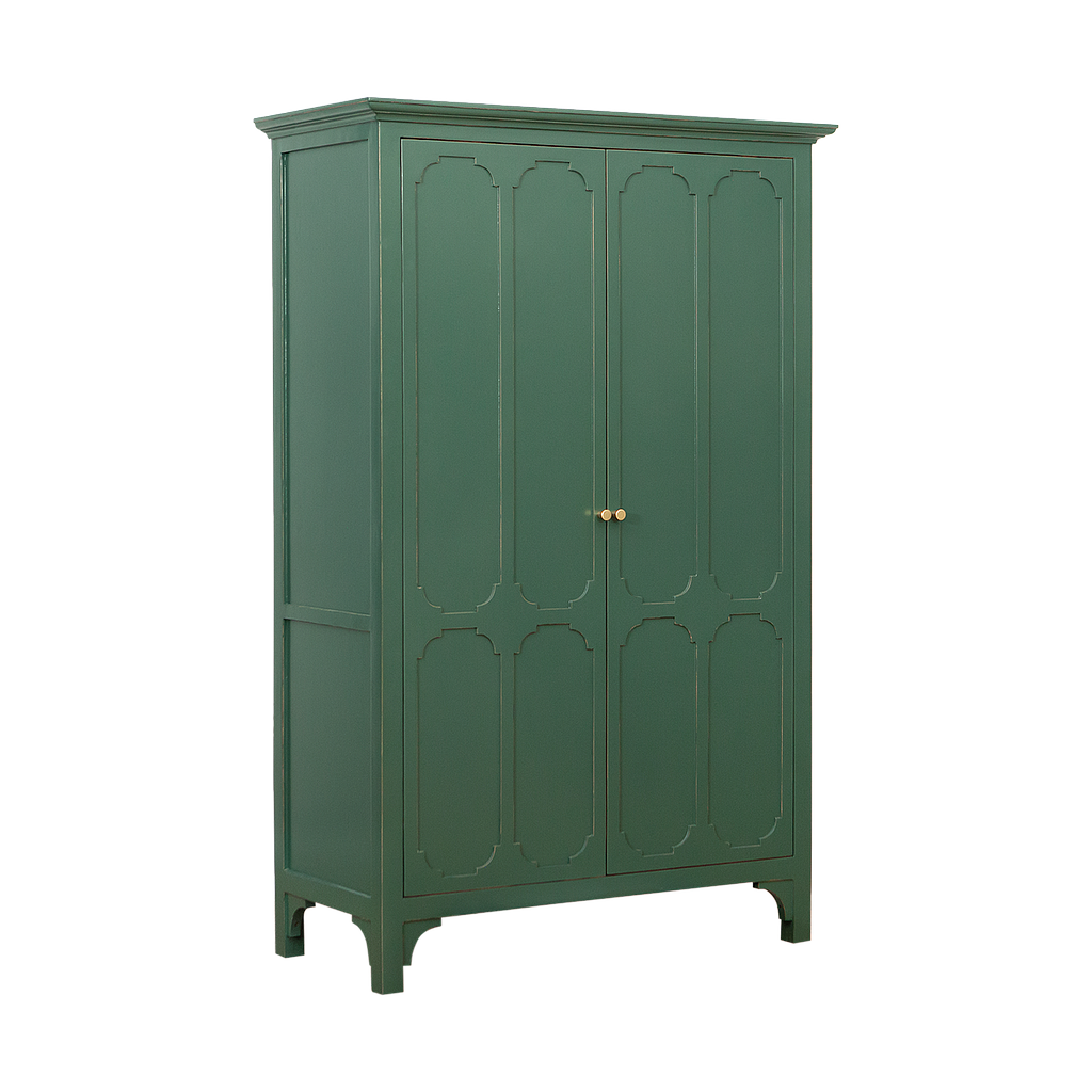 MARIGNY - Bar cabinet L95 x H150 - Brocante kaki