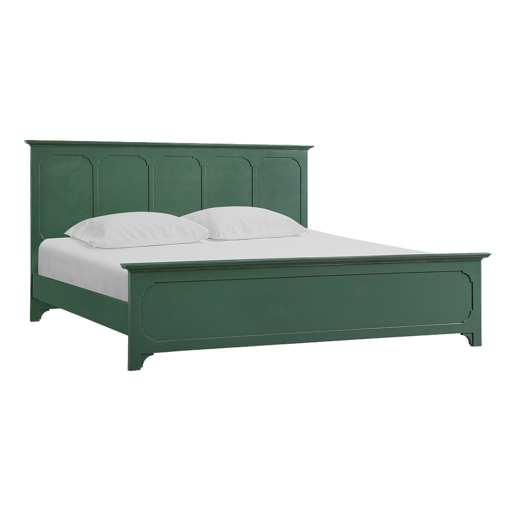 MARIGNY - King size bed (Mattress 180x200) - Brocante kaki