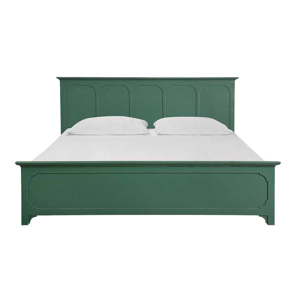 MARIGNY - King size bed (Mattress 180x200) - Brocante kaki