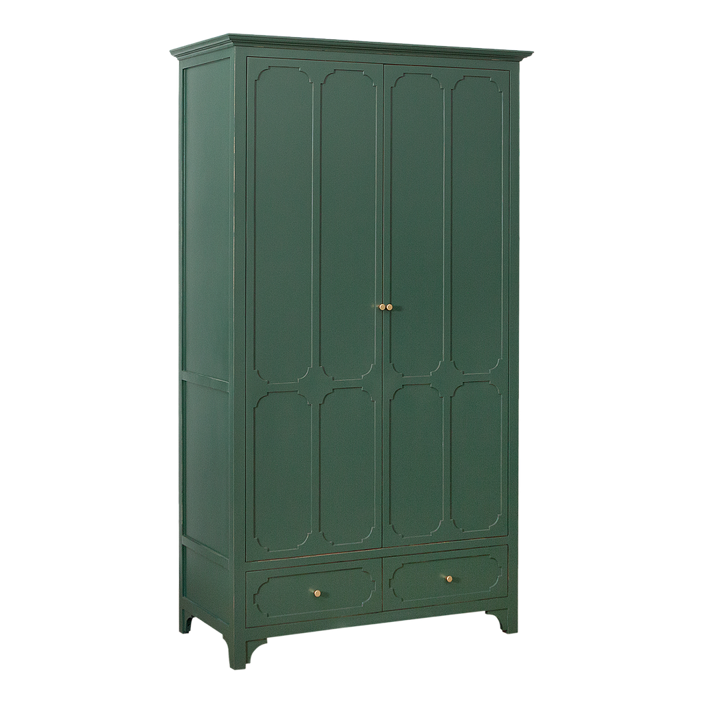 MARIGNY - Wardrobe L110 x H200 - Brocante kaki