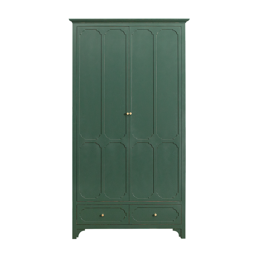 MARIGNY - Wardrobe L110 x H200 - Brocante kaki