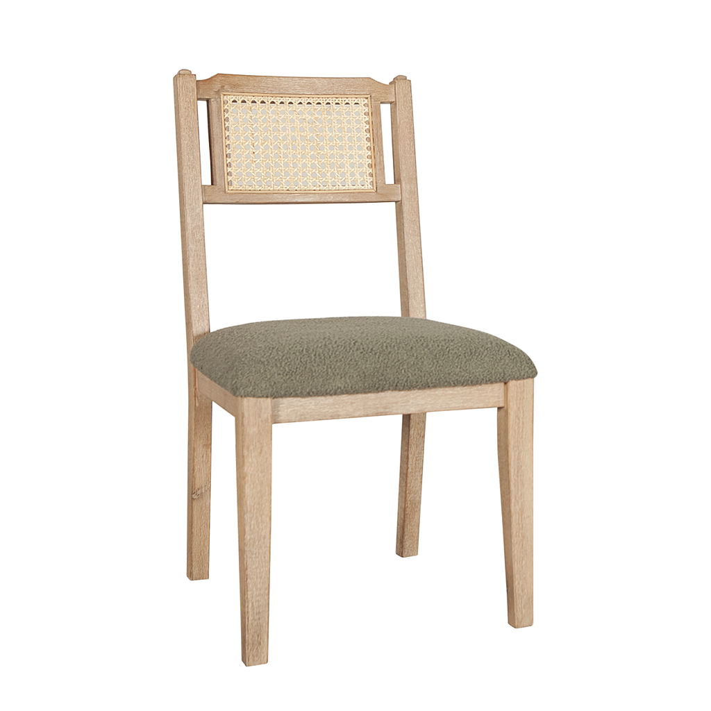 SAVANA - Chair - Toffee,Natural cane,Almond green cover