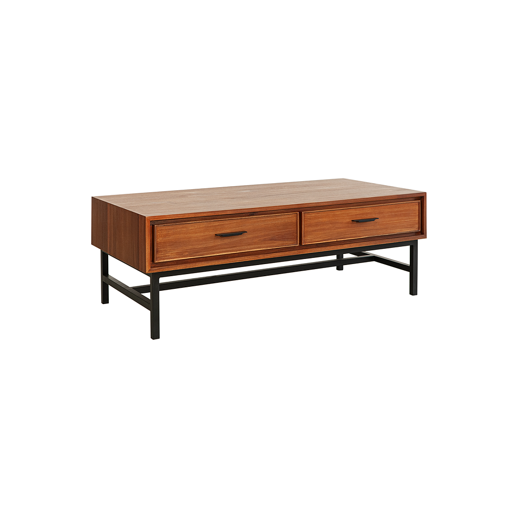 DANN - Coffee table L120 x W60 - Washed antic and Matt black