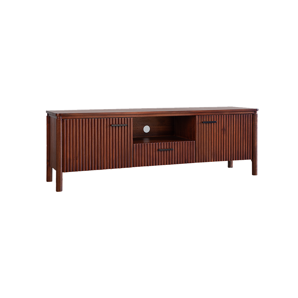 LEEDEN - TV stand L152 x H50 - Washed antic