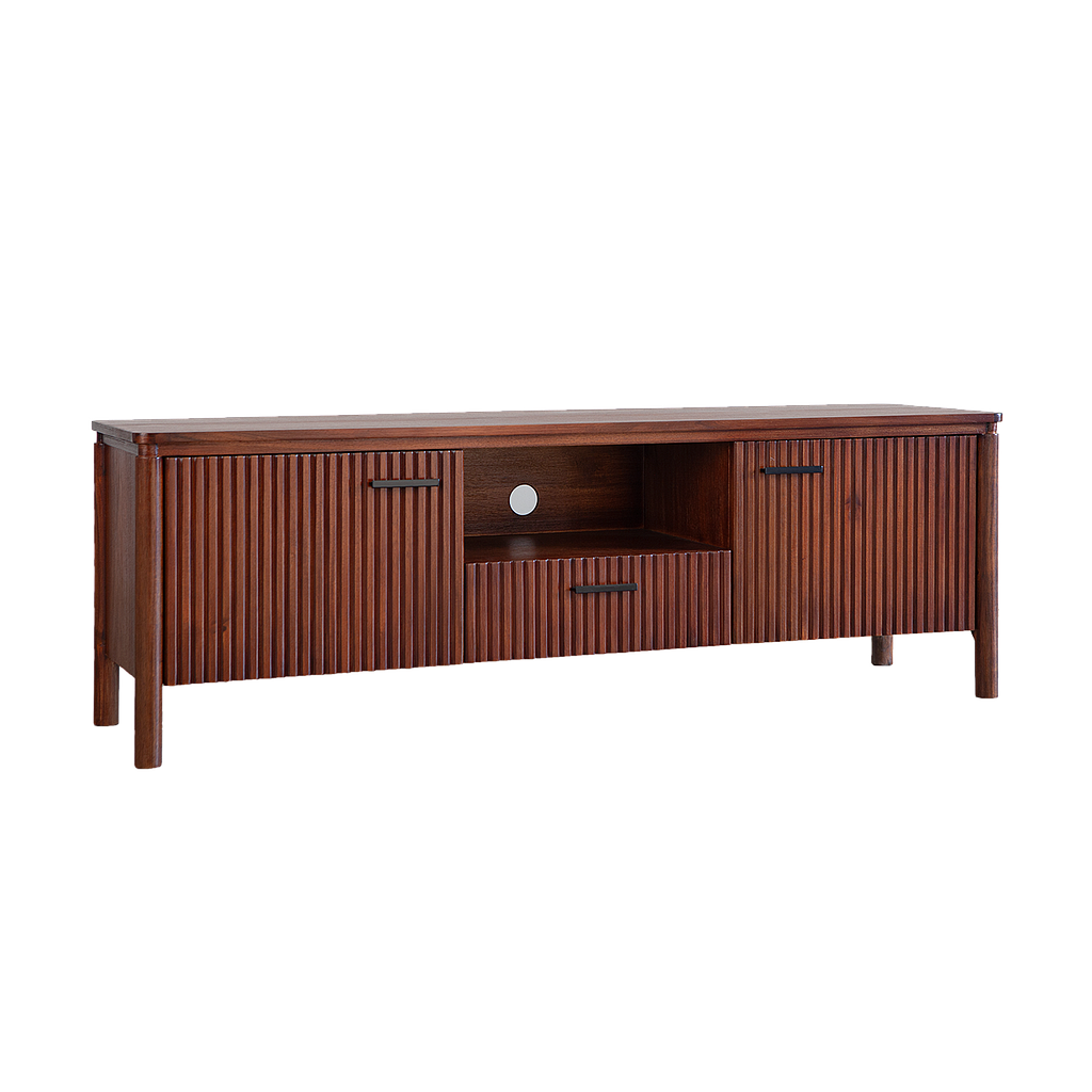 LEEDEN - TV stand L152 x H50 - Washed antic