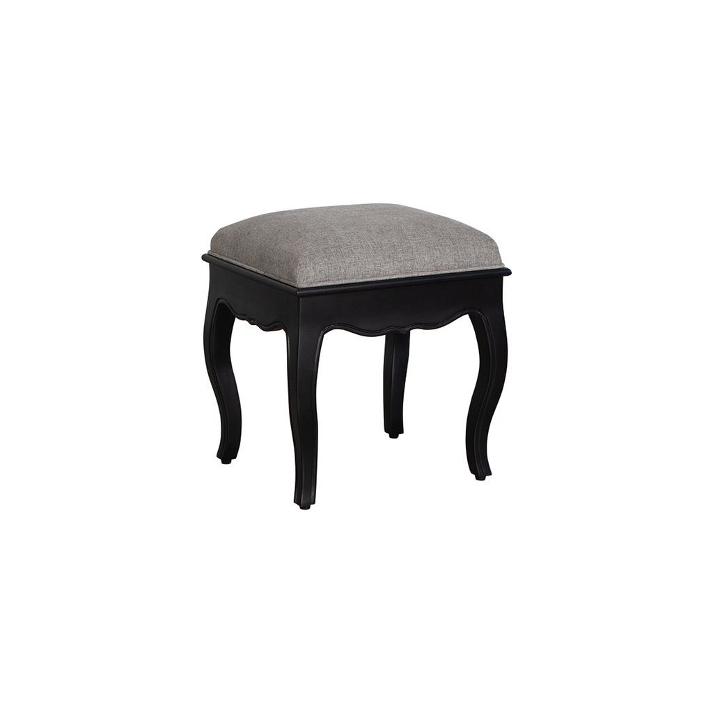 FLORIE - Stool H45 - Black and Light grey cover