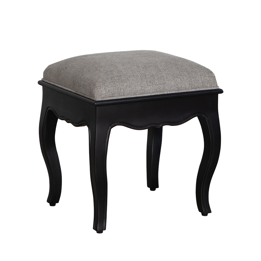 FLORIE - Stool H45 - Black and Light grey cover
