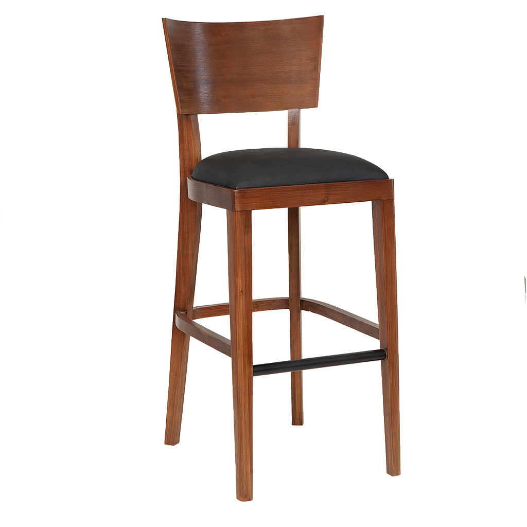 BLOIS - Bar chair H110 - Washed antic and Black cover