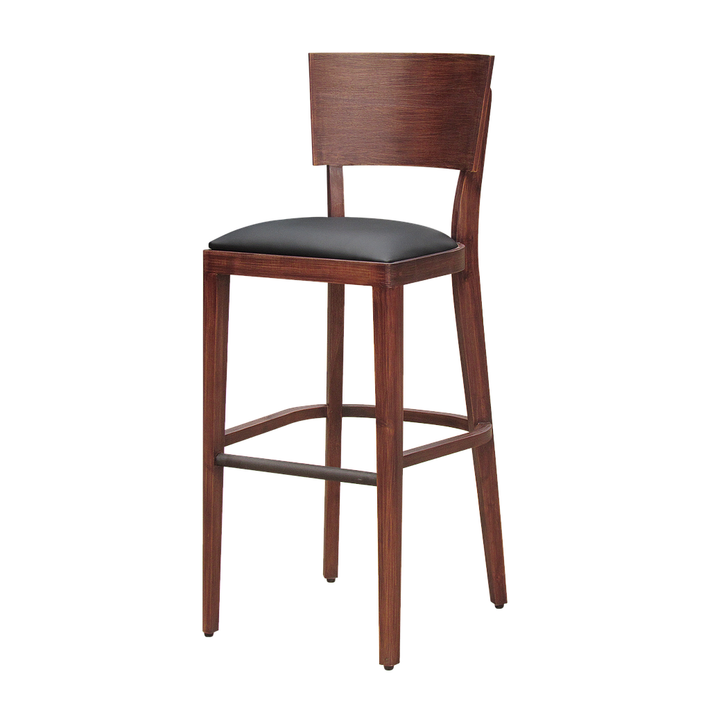 BLOIS - Bar chair H110 - Washed antic and Black cover